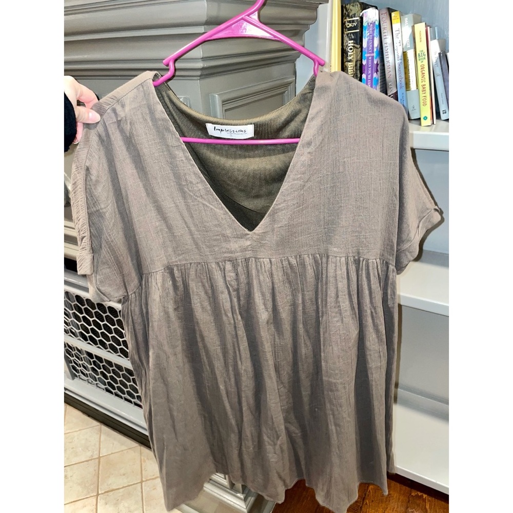 Olive Babydoll Dress